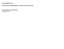 Tablet Screenshot of helmutruska.digilibrary.de